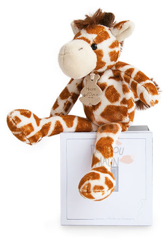  yoopy poopy baby comforter giraffe brown  